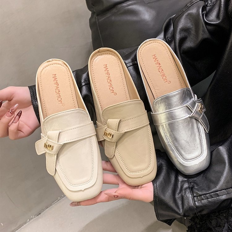 Ženske retro casual slip-on tenisice, proljeće-ljeto 2025, zatvoren prst, PU gornji dio, gumena potplat, prozračne