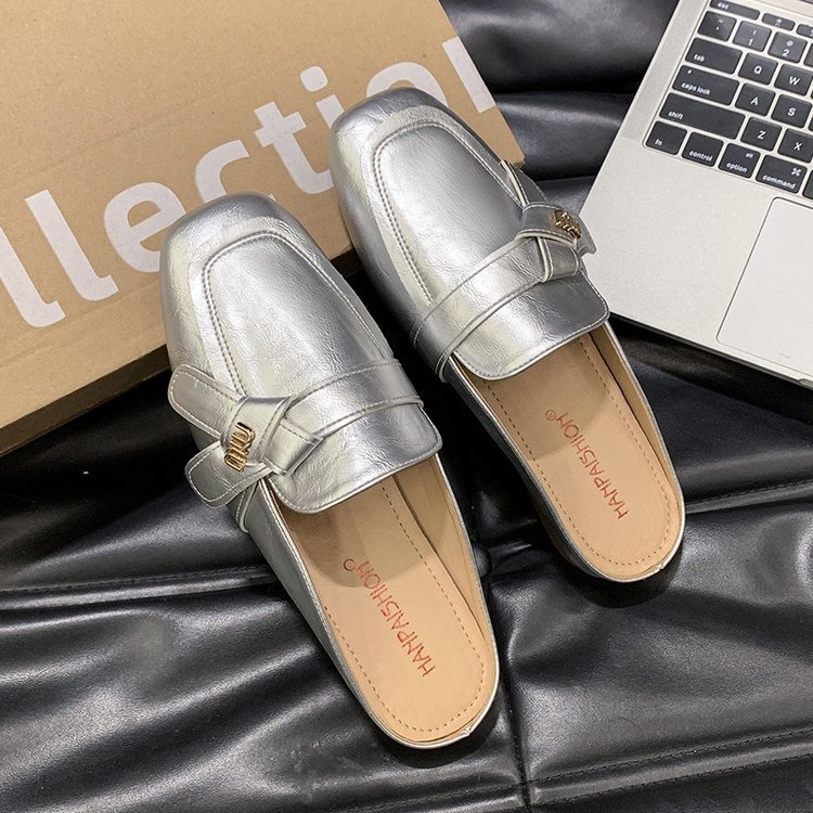 Ženske retro casual slip-on tenisice, proljeće-ljeto 2025, zatvoren prst, PU gornji dio, gumena potplat, prozračne
