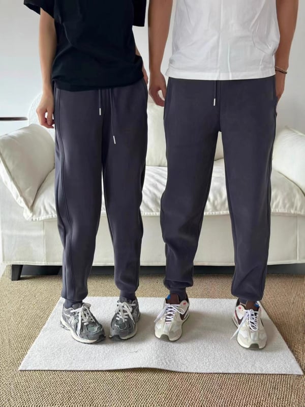 Druga generacija hlača otpornih na vjetar s flis materijalom, opuštenog kroja, unisex, zimske, jednobojne