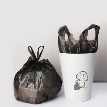 Vreće za otpad u vest-stilu, crne, velike, 50×60 cm, za kućnu i uredsku upotrebu