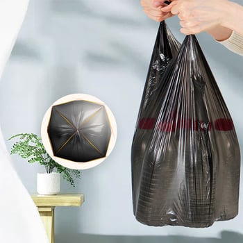 Vreće za otpad u vest-stilu, crne, velike, 50×60 cm, za kućnu i uredsku upotrebu