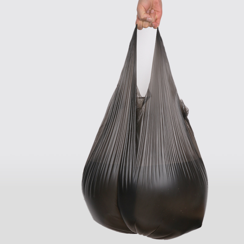 Vreće za otpad u vest-stilu, crne, velike, 50×60 cm, za kućnu i uredsku upotrebu