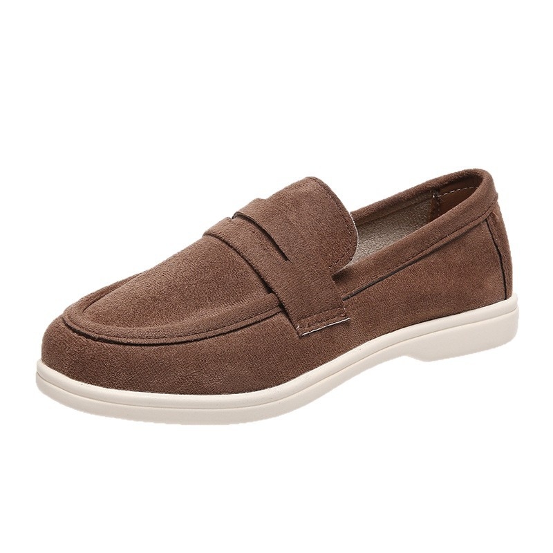 Ženske slip-on loaferice, 2025 jesen, plosne casual cipele, retro britanski stil, velika veličina