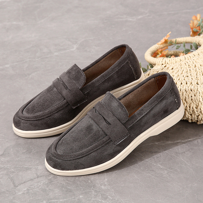 Ženske slip-on loaferice, 2025 jesen, plosne casual cipele, retro britanski stil, velika veličina