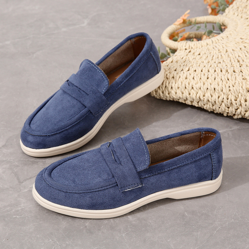 Ženske slip-on loaferice, 2025 jesen, plosne casual cipele, retro britanski stil, velika veličina