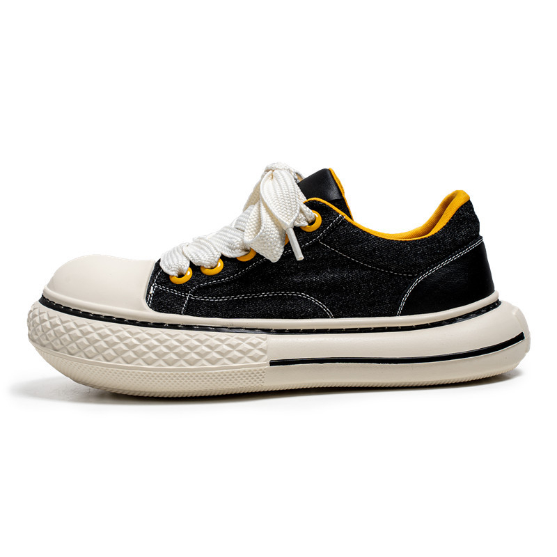 Pantofi sport din canvas pentru vară, sneakers casual unice, cu vârf lat și talpă groasă