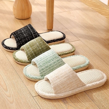 Domaće papuče u Chanel stilu, prozračene mekane, udobne, unisex za sve sezone