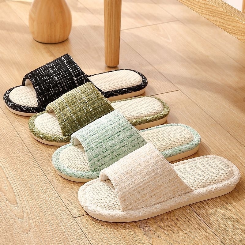 Domaće papuče u Chanel stilu, prozračene mekane, udobne, unisex za sve sezone