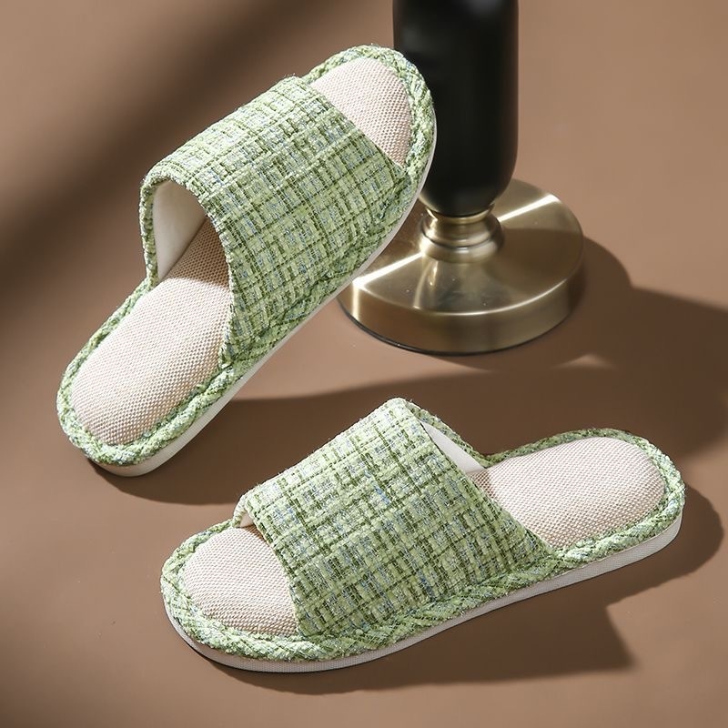 Domaće papuče u Chanel stilu, prozračene mekane, udobne, unisex za sve sezone