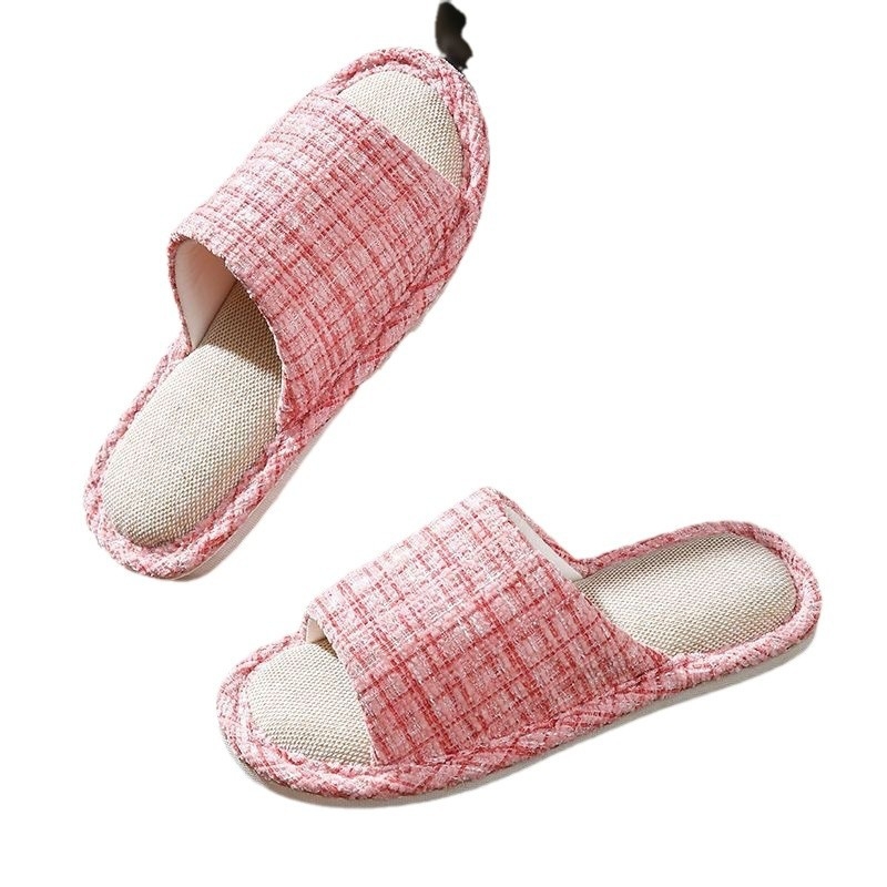 Domaće papuče u Chanel stilu, prozračene mekane, udobne, unisex za sve sezone