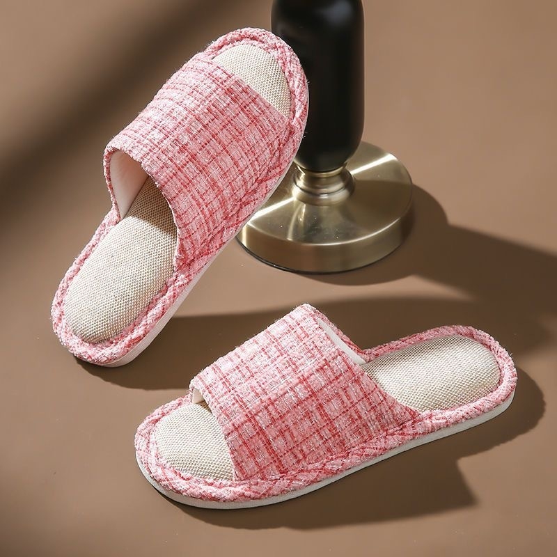 Domaće papuče u Chanel stilu, prozračene mekane, udobne, unisex za sve sezone