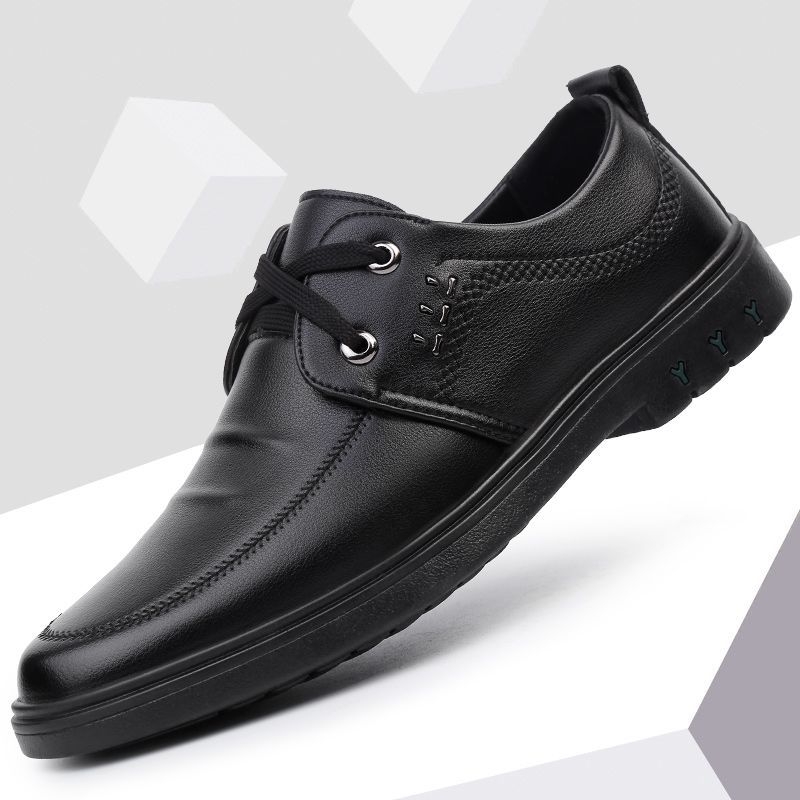 Muške crne nubuk kožne brogue cipele – casual i poslovne, gumeni đon