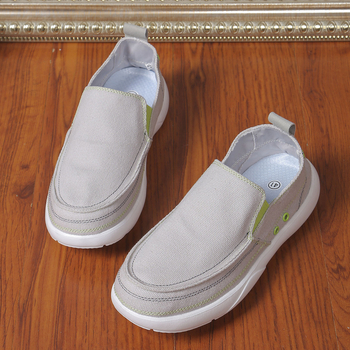 Pantofi casual slip-on din canvas pentru bărbați, ușori, respirabili, cu talpă plată
