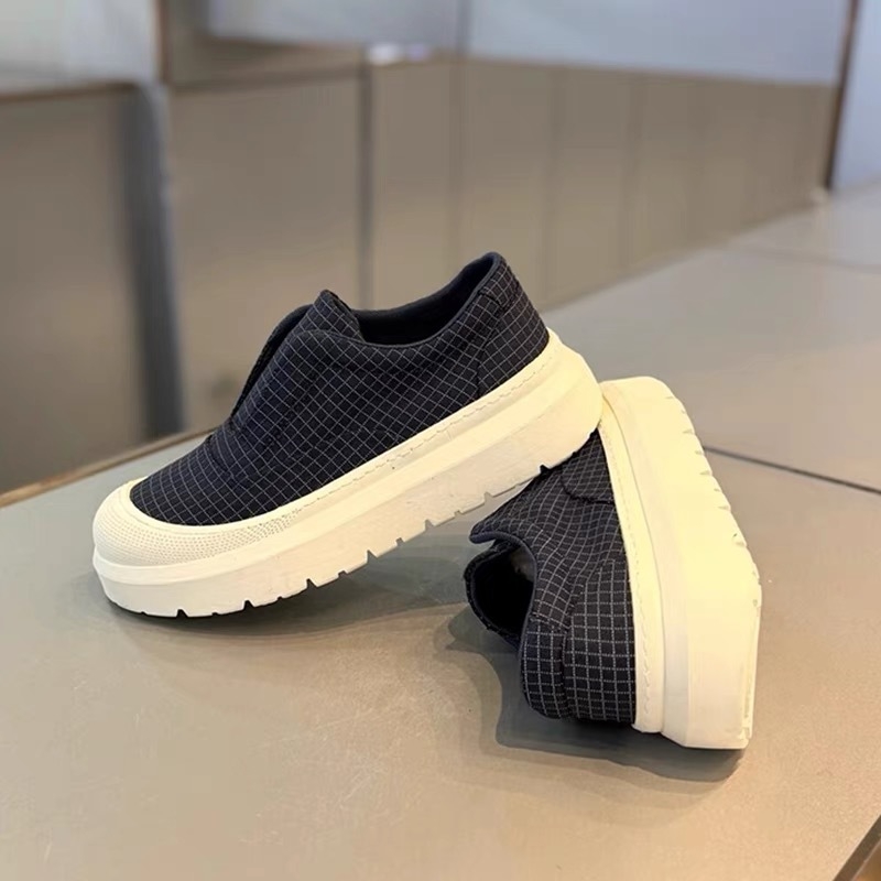 Muške slip-on tenisice s debelim potplatom, platneni gornji dio, udobne svakodnevne sportske cipele u korejskom stilu