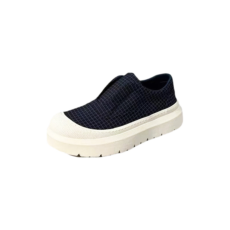 Muške slip-on tenisice s debelim potplatom, platneni gornji dio, udobne svakodnevne sportske cipele u korejskom stilu