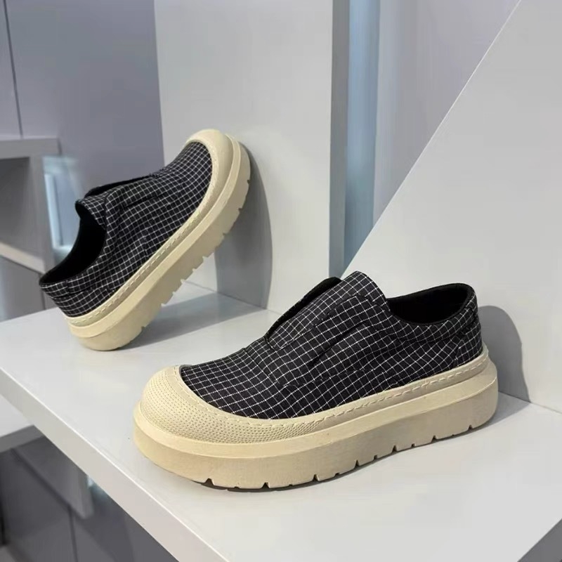 Muške slip-on tenisice s debelim potplatom, platneni gornji dio, udobne svakodnevne sportske cipele u korejskom stilu