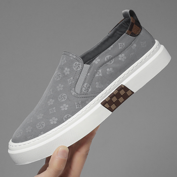 Férfi vászoncipő nyárra, lélegző, kényelmes, fekete, slip-on gumiszalaggal, munkára alkalmas