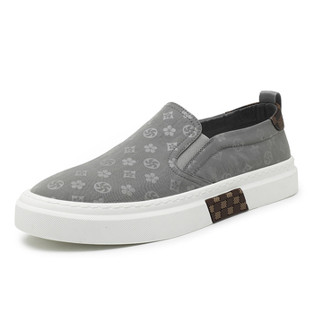 Férfi vászoncipő nyárra, lélegző, kényelmes, fekete, slip-on gumiszalaggal, munkára alkalmas