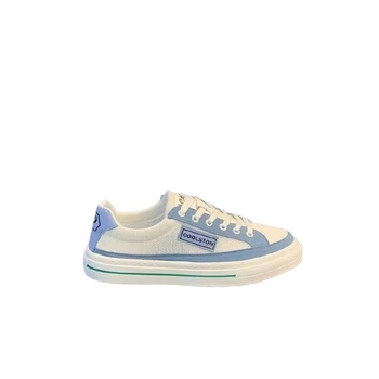 Pantofi sport pentru bărbați din canvas, 2025, talpă moale, casual, albi, cu design color-block