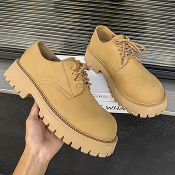 Unisex casual derby cipele s debelim potplatom za povećanje visine, jesen 2024