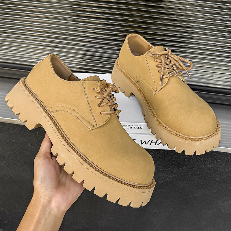 Unisex casual derby cipele s debelim potplatom za povećanje visine, jesen 2024