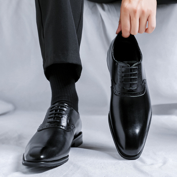 Pantofi bărbați din piele slip-on, stil britanic, vară 2026, versatil pentru business și casual