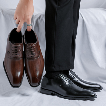 Pantofi bărbați din piele slip-on, stil britanic, vară 2026, versatil pentru business și casual