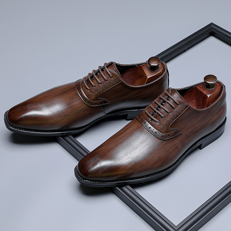 Pantofi bărbați din piele slip-on, stil britanic, vară 2026, versatil pentru business și casual