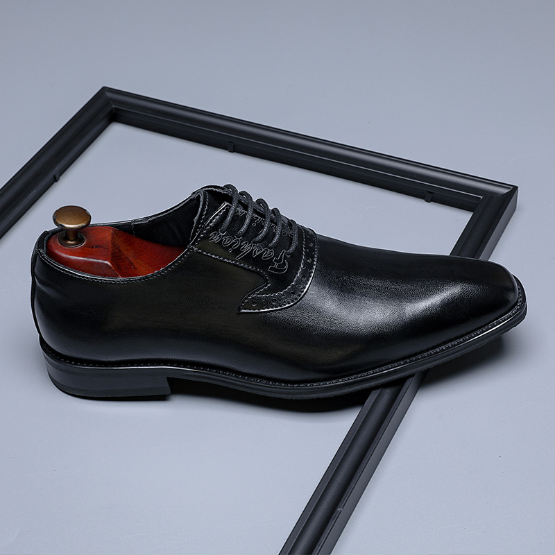 Pantofi bărbați din piele slip-on, stil britanic, vară 2026, versatil pentru business și casual