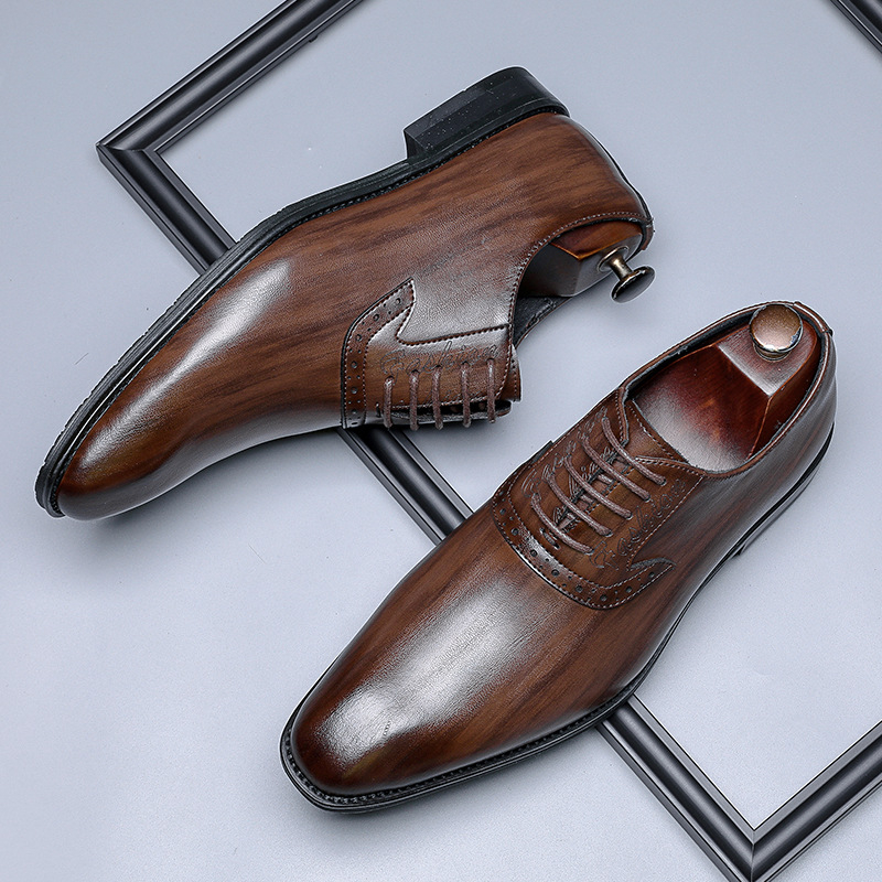 Pantofi bărbați din piele slip-on, stil britanic, vară 2026, versatil pentru business și casual