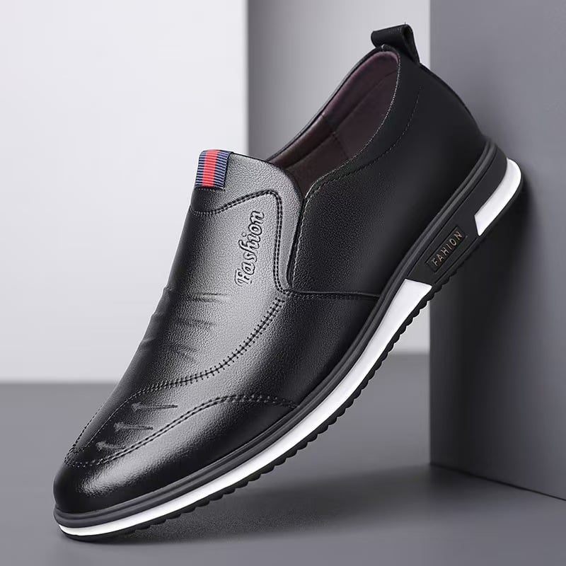 Muške ljetne kožne cipele s mekanom potplatom, slip-on za poslovno-opušten stil, prozračne