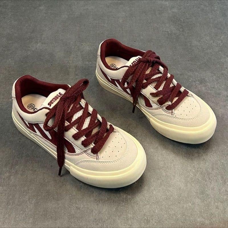 Adidași din canvas unisex, respirabili, talpă groasă, stil casual retro, vară 2025