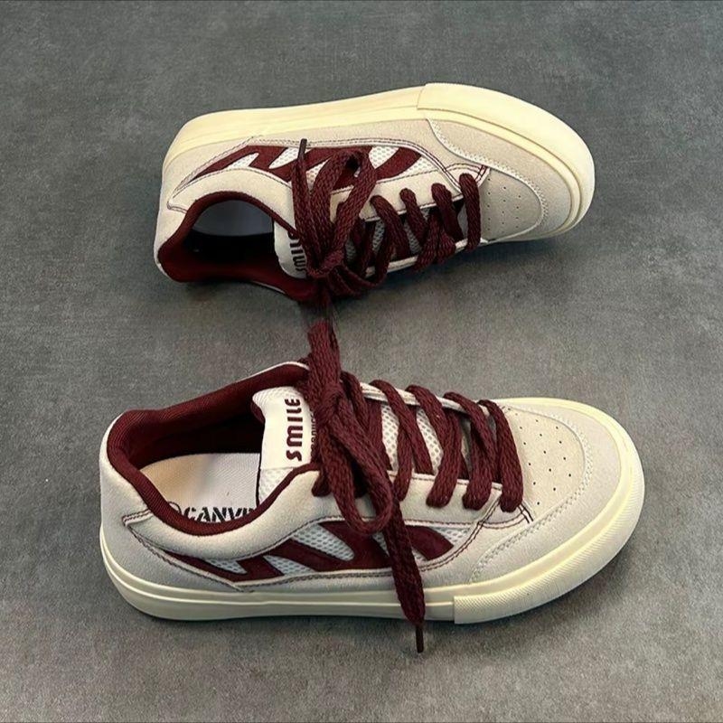Adidași din canvas unisex, respirabili, talpă groasă, stil casual retro, vară 2025