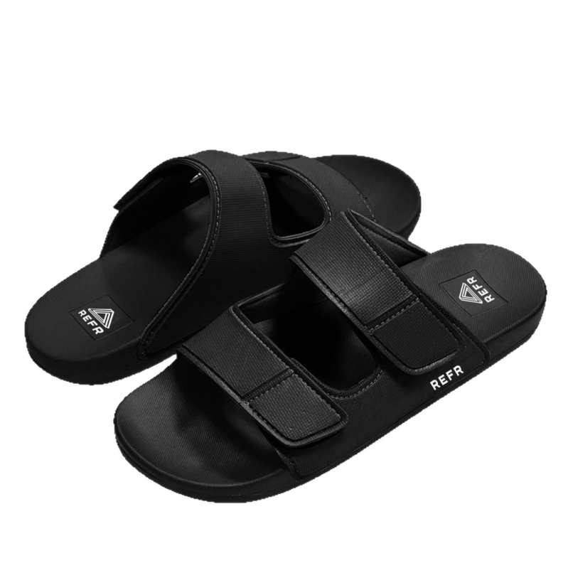 Muške kožne sandale s Velcro trakom – ljetne casual sandale za plažu, korejski stil 2025