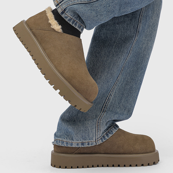 Muški zimski loaferi s debelim potplatom i fleece podstavom, topli i udobni, casual stil, snježne čizme