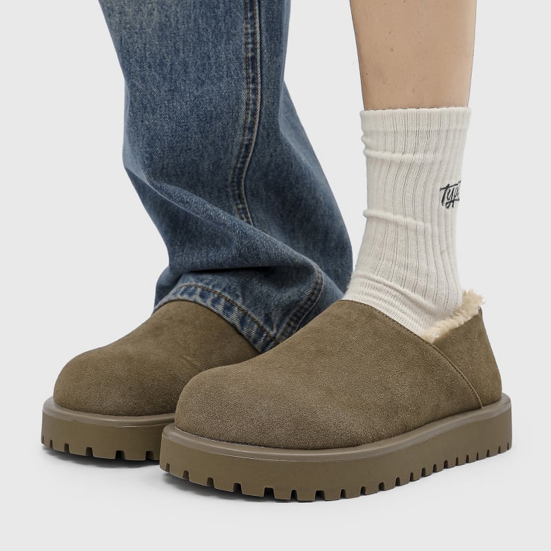 Muški zimski loaferi s debelim potplatom i fleece podstavom, topli i udobni, casual stil, snježne čizme