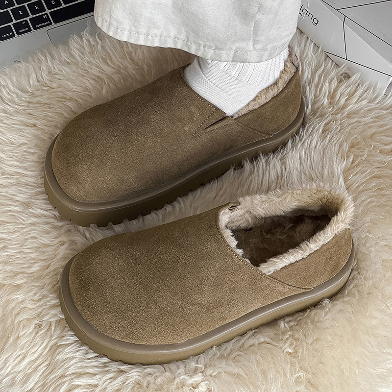 Muški zimski loaferi s debelim potplatom i fleece podstavom, topli i udobni, casual stil, snježne čizme