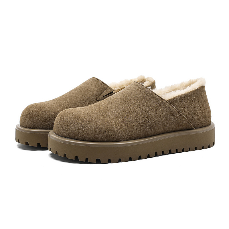 Muški zimski loaferi s debelim potplatom i fleece podstavom, topli i udobni, casual stil, snježne čizme