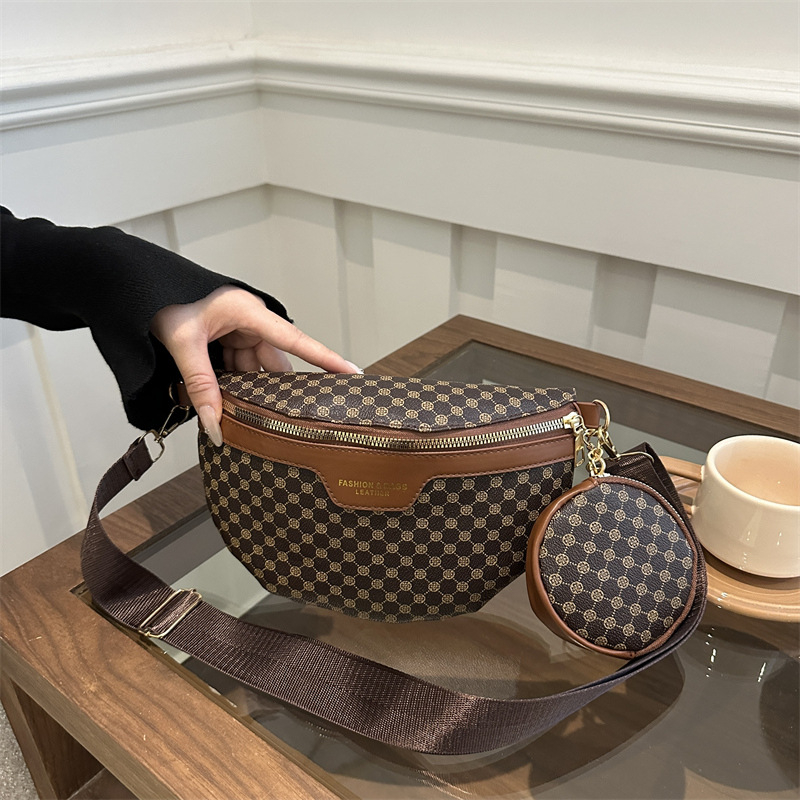 Ženska PU crossbody torba, retro dizajn, veliki kapacitet, personalizirani minimalistički dizajn za svakodnevnu upotrebu