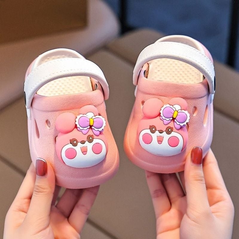 Crocs-stil sandale za djevojčice 1–3 godine – prozračne EVA pjene, ljetne papuče s crtić dizajnom