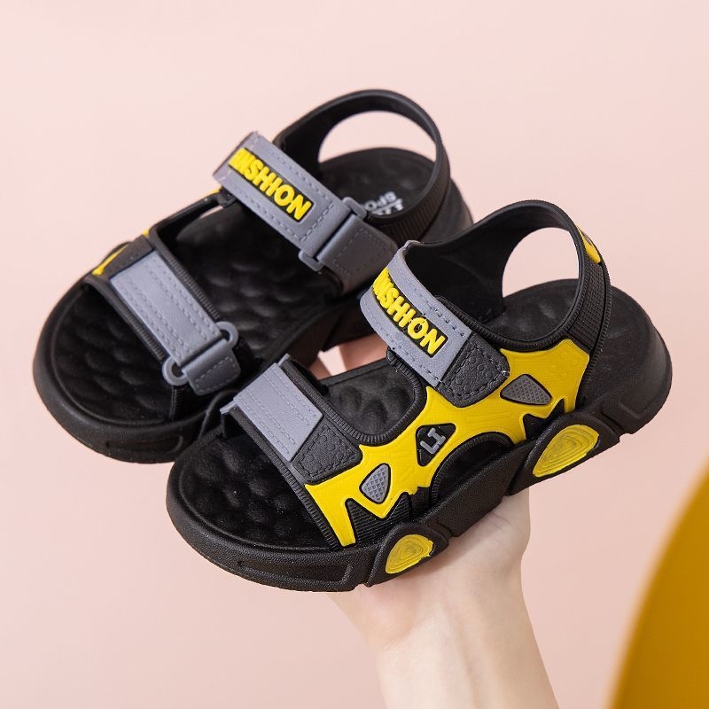 Dječje sandale u korejskom stilu, ljeto 2025, mekana potplata, protuklizne, Velcro kopčanje, za dječake