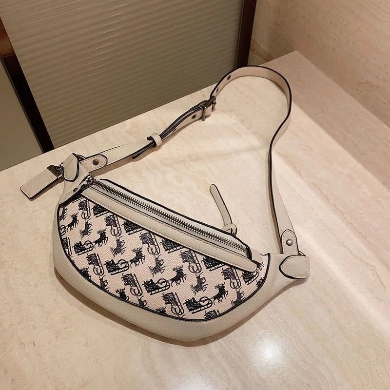 PU crossbody torba, unisex za svakodnevnu upotrebu; pogodna kao torba za prsa ili struk