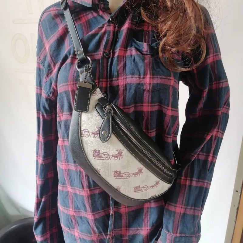 PU crossbody torba, unisex za svakodnevnu upotrebu; pogodna kao torba za prsa ili struk