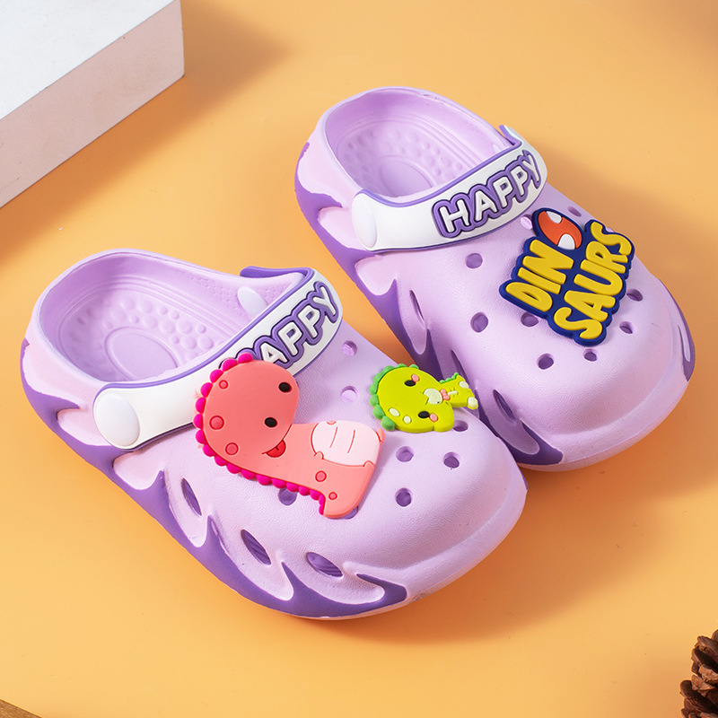 Dječje ljetne sandale s rupicama Crocs-stil, neklizajući mekani potplat, za unutarnju i vanjsku upotrebu, za djecu 1–10 godina