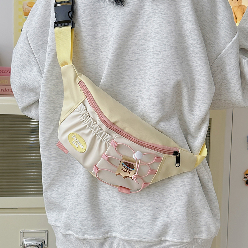 2025 ženska crossbody torbica u japanskom stilu, mala nylon torba s kontrastnim bojama, za svakodnevnu upotrebu i sport