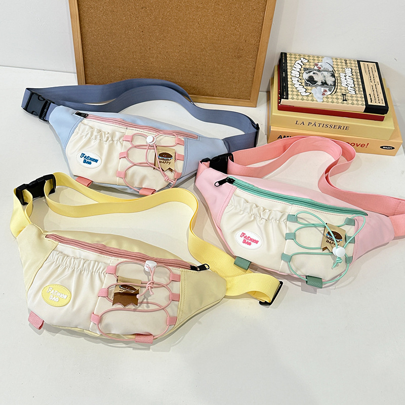 2025 ženska crossbody torbica u japanskom stilu, mala nylon torba s kontrastnim bojama, za svakodnevnu upotrebu i sport