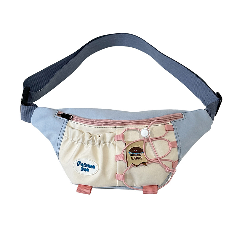 2025 ženska crossbody torbica u japanskom stilu, mala nylon torba s kontrastnim bojama, za svakodnevnu upotrebu i sport