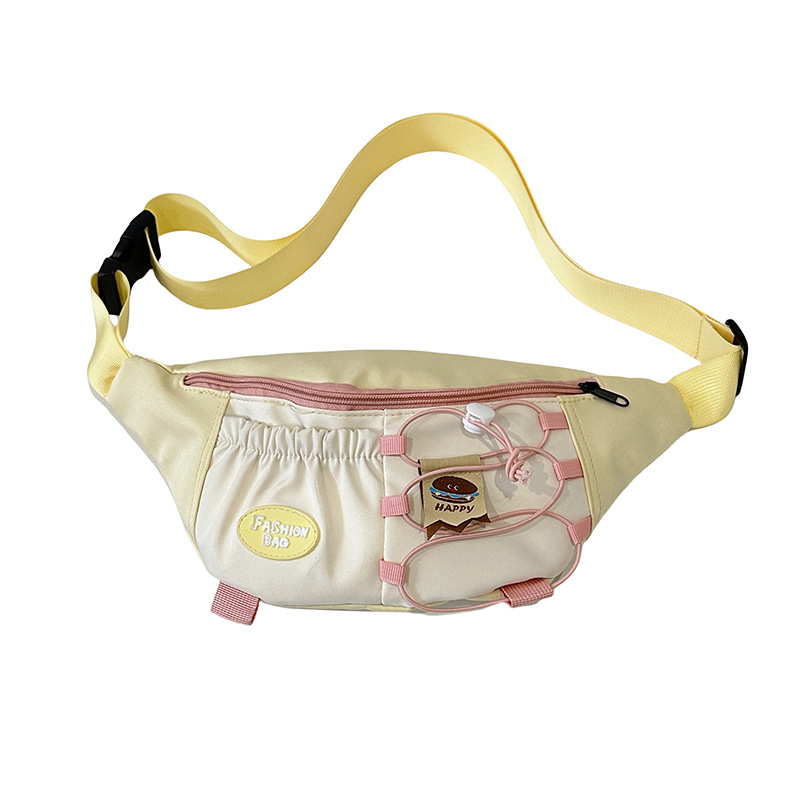 2025 ženska crossbody torbica u japanskom stilu, mala nylon torba s kontrastnim bojama, za svakodnevnu upotrebu i sport