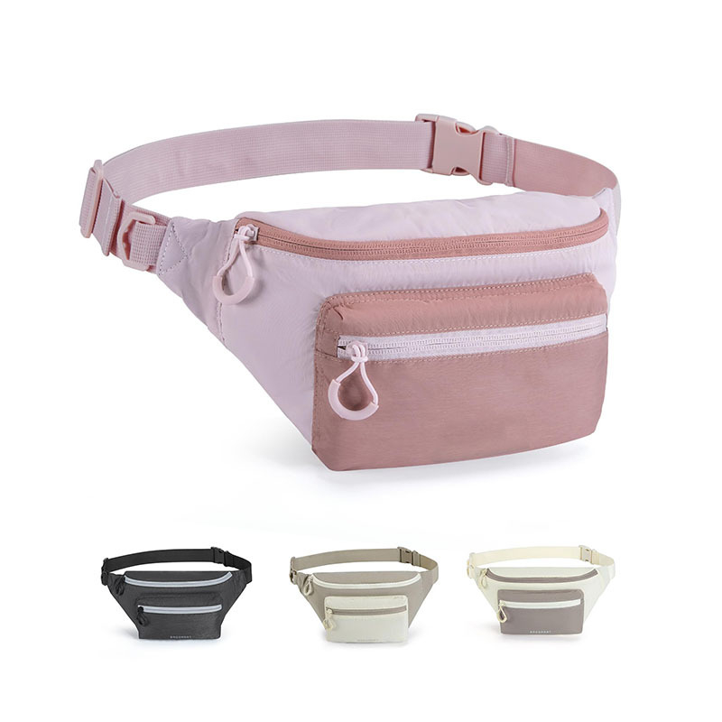 Ženska jednobojna lagana pojasna torba, casual sports crossbody torba