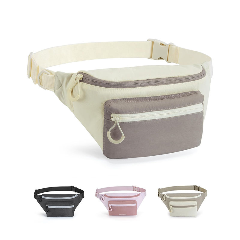 Ženska jednobojna lagana pojasna torba, casual sports crossbody torba